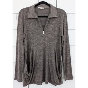 don’t. stop. believing Women's Size Small 1\4 Zip Long Sleeve Pullover Knit Top